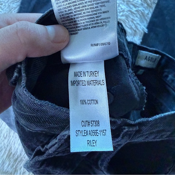 Agolde Riley Button Fly Jeans Size 24 - Picture 8 of 14